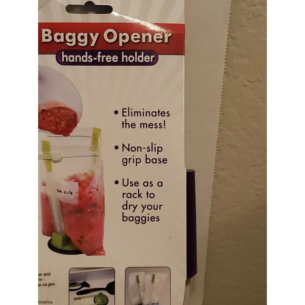 Jokari‎ Baggy Rack Storage Bag Opener Holder